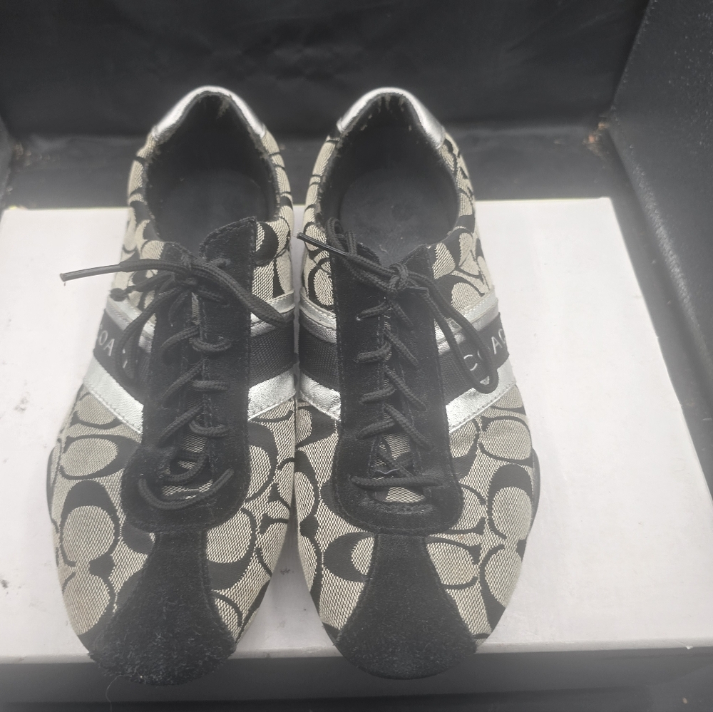 Coach Black and Silver Patterned‎ Sneakers - Picture 3 of 7
